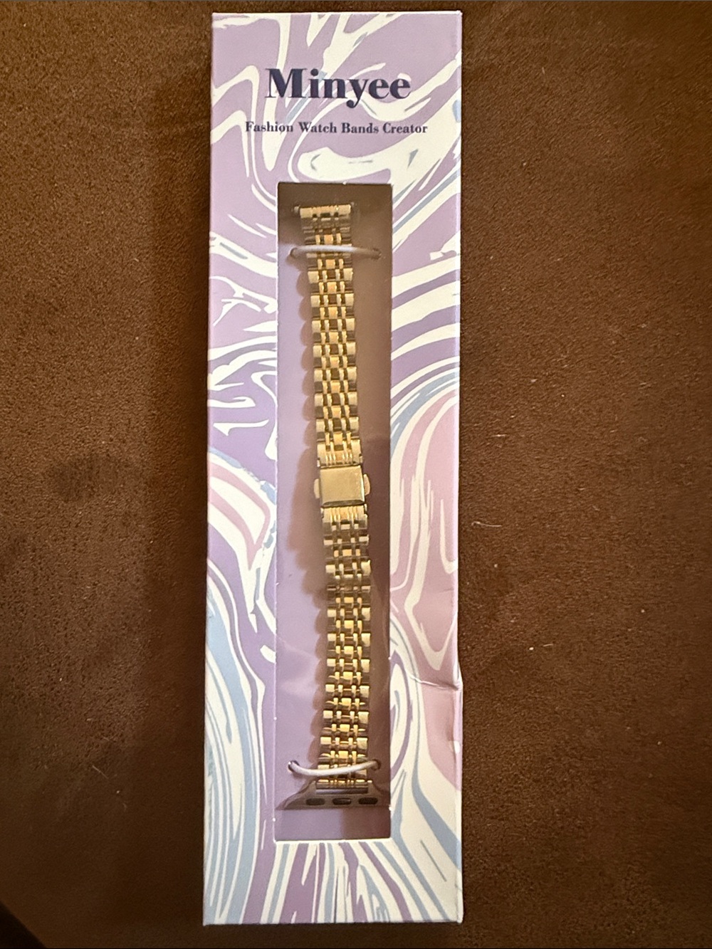 NIB Two Tone Metal Watch Band for Apple Watch 40mm Narrow Style